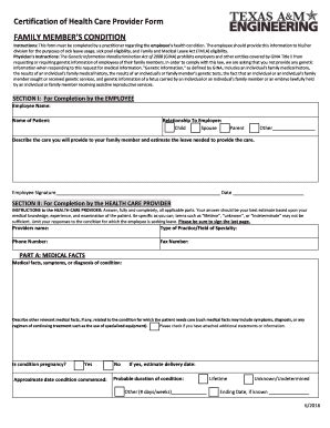 TAMU Engineering Certification Of Health Care Provider Form 2016-2026 ...