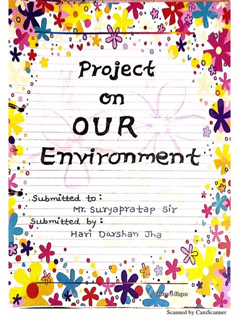 Image result for Science Project On Environment