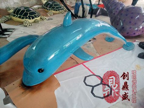 生物园 模型玻璃钢雕塑海浪海豚_中科商务网