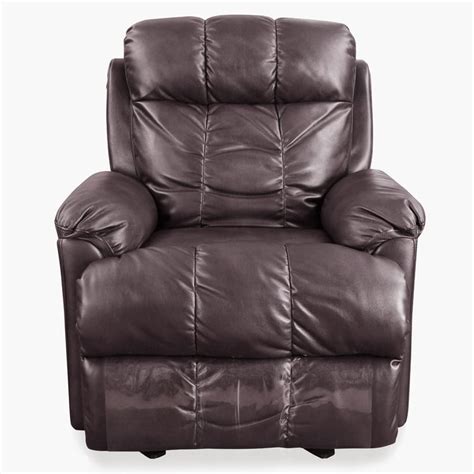 Buy Baines Faux Leather 1-Seater Rocking Recliner - Brown from Home ...