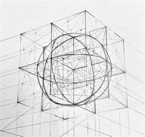 Drawing a sphere in 2-point perspective : r/TopConspiracy