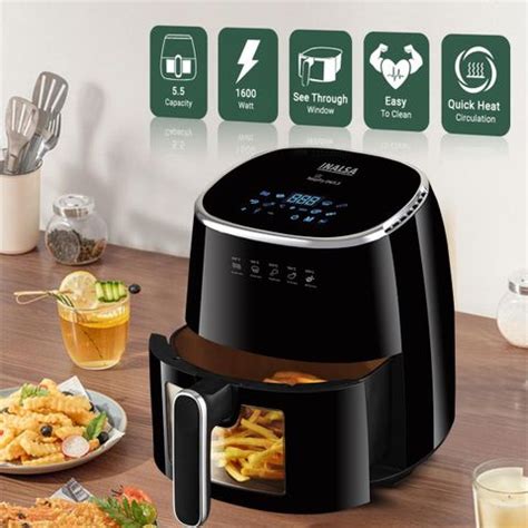Inalsa Tasty fry DW5.5 | Visible Window & Internal Light with Smart ...