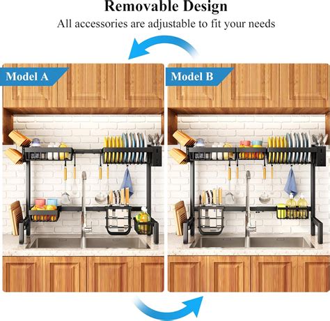 SNTD 4 Baskets Over The Sink Dish Drying Rack - Large India | Ubuy