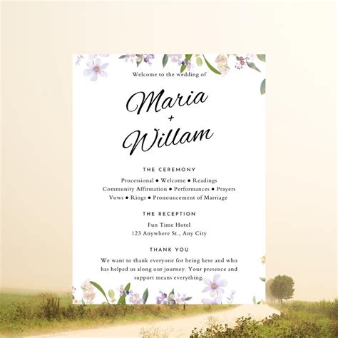 Create Your Own Wedding Program 的图像结果