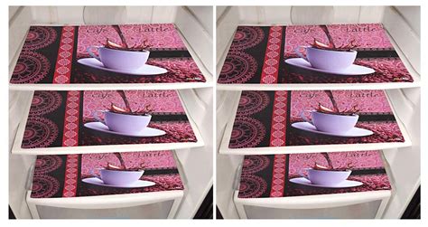 Kuber Industries PVC 6 Pieces Reversible Fridge Drawer Mats ...