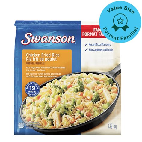 Swanson Frozen Skillet Meal Chicken Fried Rice Family Size 1.19 kg ...