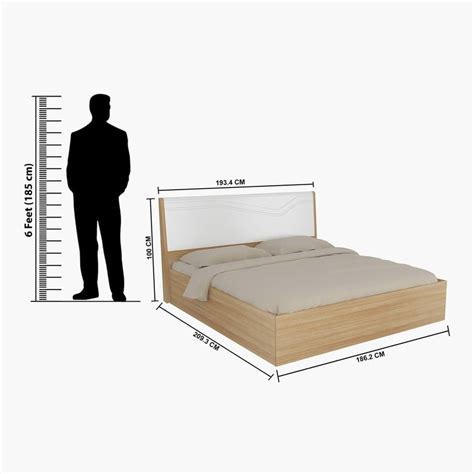 Buy Jinny Brown Compressed Wood King Size Bed With Box Storage - 186 ...