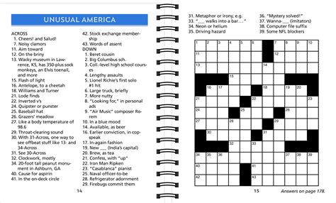 Large Print Crossword Puzzles Free Printable
