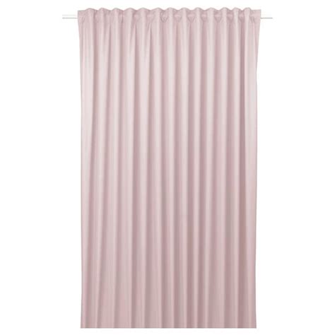 BENGTA block-out curtain, 1 piece, light pink/with heading tape ...