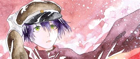Download wallpaper 2560x1080 guy, cap, watercolor, anime dual wide ...