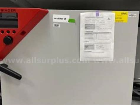 Binder model 9120-0313 Incubator | AllSurplus