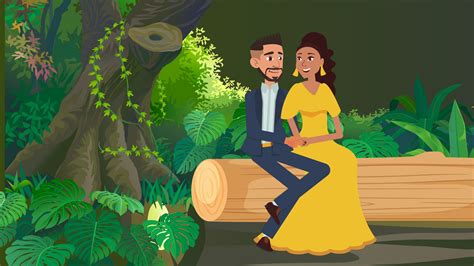 Animated couple's love story is a wedding highlight — Studio Riz