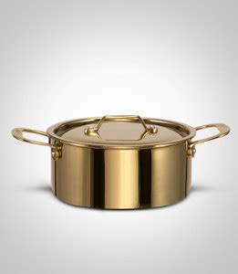 PLUMM Tri-Ply Gold Standard Cooking Pot Pot 22 cm diameter 3.75 L ...
