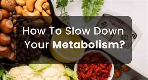 How To Slow Down Metabolism