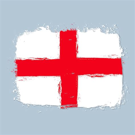 Flagge von England-Banner mit Grunge-Pinsel | Premium Vektor