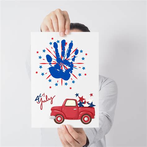 4th of July Arts and Crafts Kids Activity | Fourth of July Handprint ...