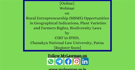 [Online] Webinar on Rural Entrepreneurship (MSME) Opportunities in ...