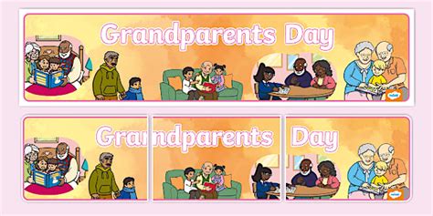 Grandparents Day Display Banner - Twinkl - KS1 - Twinkl