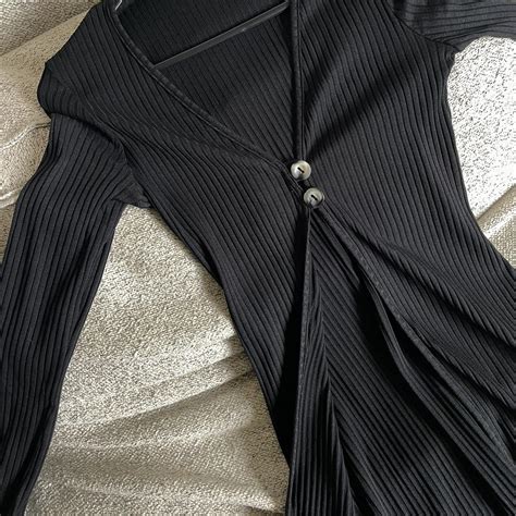 With Harper Lu, black floor length cardigan size... - Depop