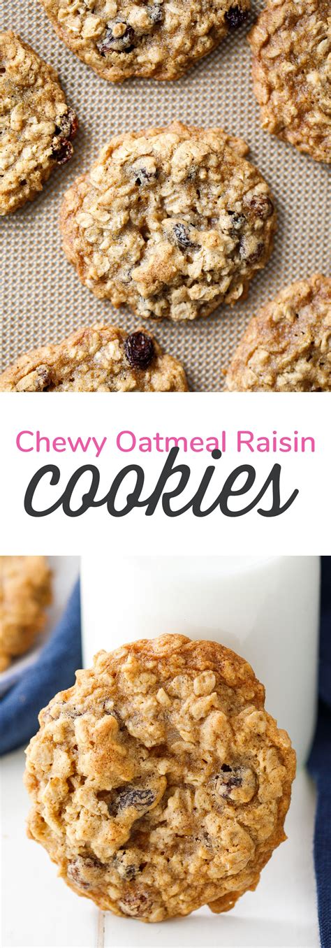 chewy oatmeal raisin cookies recipe bakery style