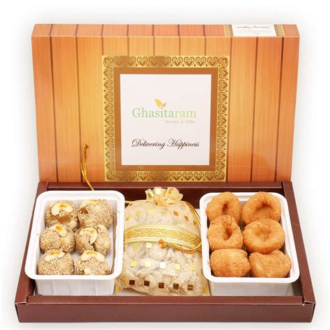 Ghasitaram Gifts Lohri Gifts Lohri Sweets - Til Laddoo (Bhuga), Revadi ...