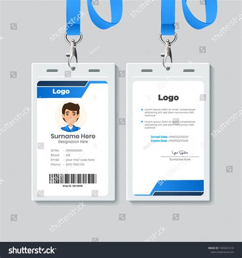 Image result for ID Card Simple