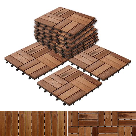 Acacia Wood Deck Tiles | Composite Decking, Flooring & Patio Pavers ...