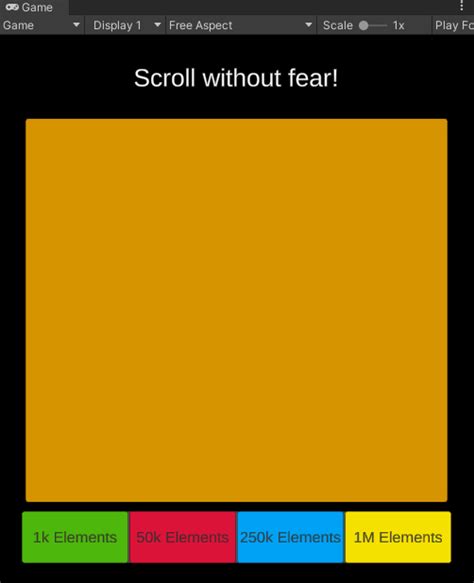Image result for Dynamic Content Scroll Unity