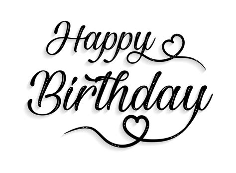 Happy Birthday To Print Fonts