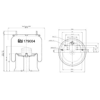 febi | 179004 | jastuk zračni S čeličnim klipom | bilstein group ...