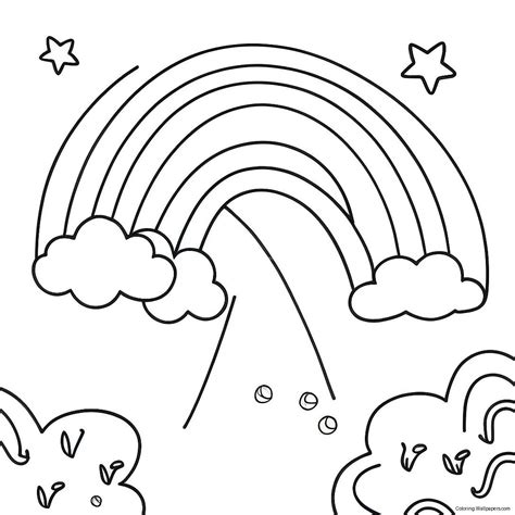 Rainbow Coloring Page (100-69)