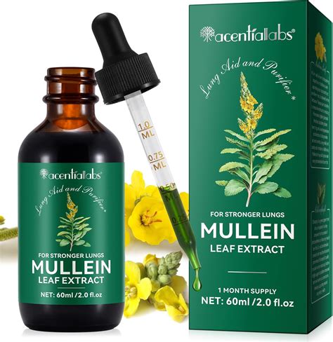 Amazon.com: WeiWeiLa Mullein Drops for Lungs, Mullein Leaf Extract for Lungs, Mullein Leaf ...