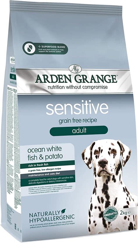 Arden Grange Sensitive Adult Dry Dog Food - Ocean White Fish and Potato ...
