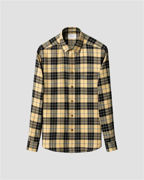 Plaid Check Flannel Shirt - Eton