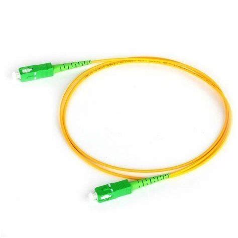Affordable Green And Yellow SC/APC Optical Fiber Patch Cord in India