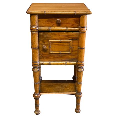 Gorgeous Pair of Split Bamboo End Tables at 1stDibs