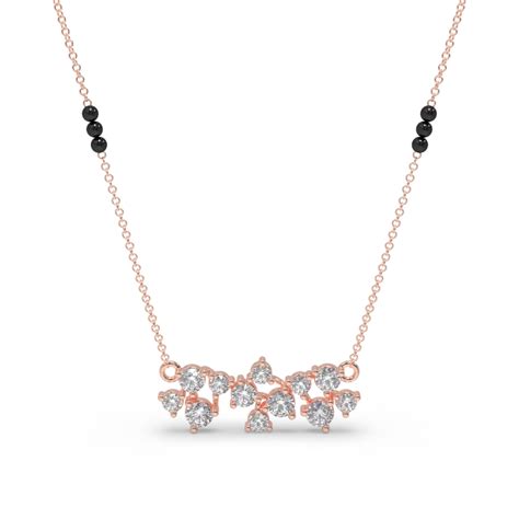 Mangalsutra THE DIAMOND DRIZZLE MANGALSUTRA - BDMS11-LAB-18K-RG