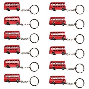 SAJAK Set of 12 London Bus - Telephone Booth Keyring Collectible ...