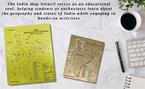CAVIORS India Map Stencil Accurate and Versatile Tool for Art, Crafts ...
