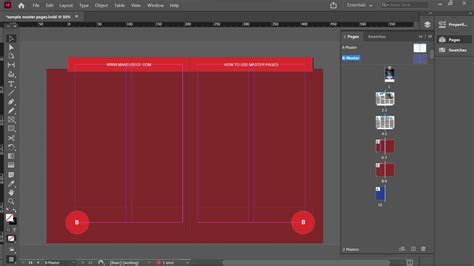 Image result for InDesign Setup Master Pages