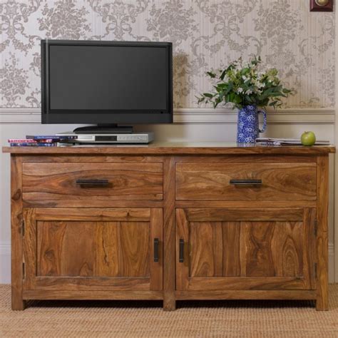 SHIV SHAKTI ENTERPRISES Sheesham Wood Sideboard (130x45x70 cm, Brown ...