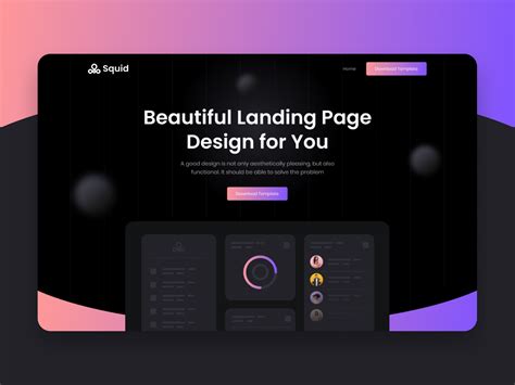 Free Figma Saas - squid template design kit - Inkyy