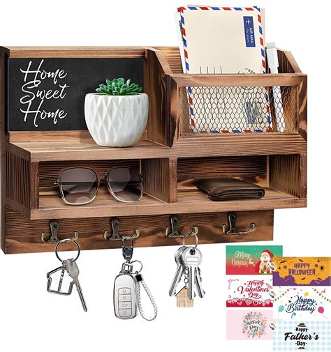 Amazon.com: RelaxScene Key Holder Wall Mount - Decorative Key Rack and ...