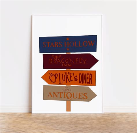 Gilmore Girls Stars Hollow Sign Digital Print - Gilmore Girls Printable ...