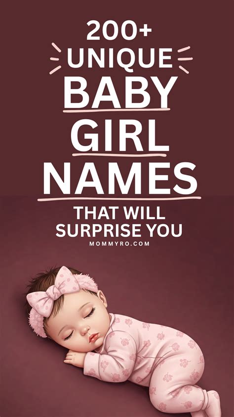 Unique Baby Girl Names Beyond the Ordinary (100+)