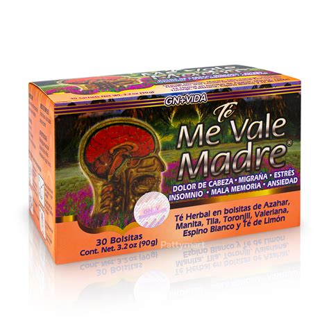 Me Vale Madre Tea x 30 sachets/ Té Me Vale Madre x 30 bolsitas