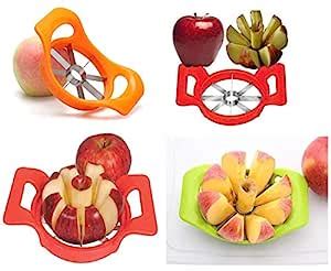 Jemei Heavy Plastic Apple Cutter with 8 Blade Stainless Steel Blades ...