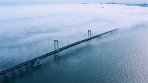 中国第一座双层钢桁架桥：大连星海湾大桥|星海湾|桁架桥|主桥_新浪新闻