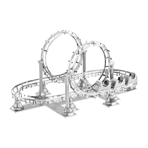 3D Metal Puzzle - Roller Coaster Model Kit - ShopiPersia