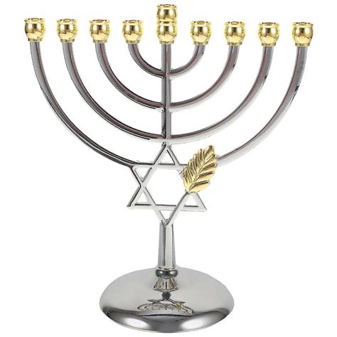Jewish Candle Holder 9 Branch Candlestick Metal Candle Holder Party ...
